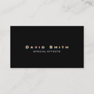 SPECIAL EFFECTS ELEANANT MODERN CLASSIC BLACK BUSINESS CARD