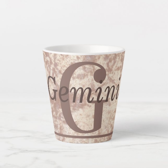 Special élégant Gemini star signe cadeau de tasse  (Devant)