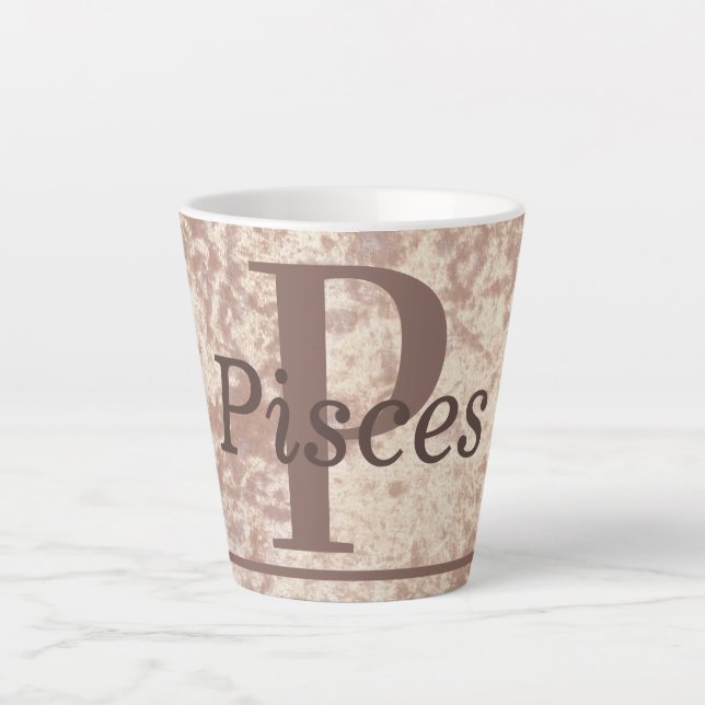 Spécial élégant Pisces star signe cadeau tasse tas (Devant)
