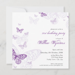 SPECIAL EVENT INVITES :: butterflies 3SQ