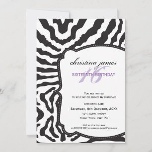SPECIAL EVENT INVITES :: superb zebra 4P