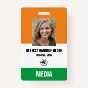SPECIAL EVENT MEDIA PASS - Photo I.D. Badge