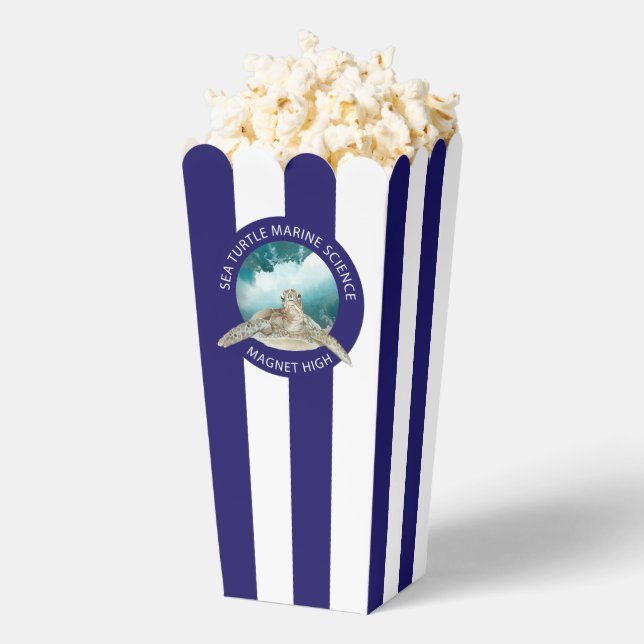 Special Event Movie Night Company Logo Popcorn Favor Box (Popped)