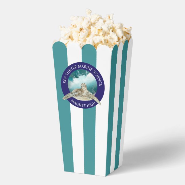 Special Event Movie Night Company Logo Popcorn Favor Box (Popped)