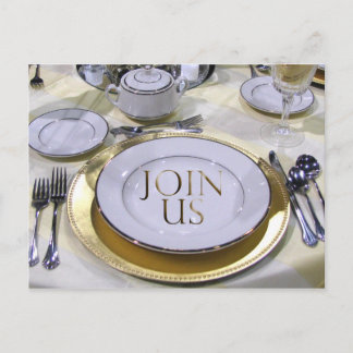 Special event postcard invitation