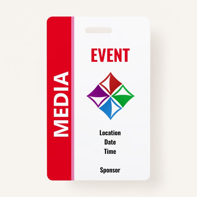 Special Event Security Pass Badge (Front)