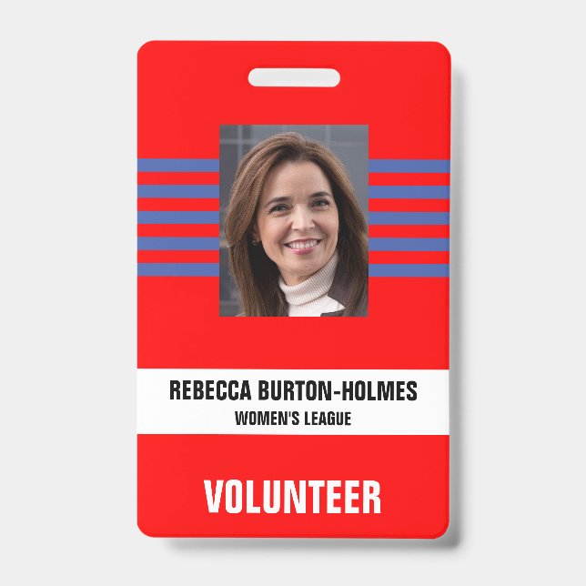 SPECIAL EVENT SECURITY PASS - Photo I.D. Badge (Front)