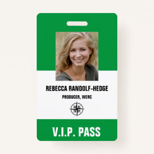 SPECIAL EVENT V.I.P. PASS - Photo I.D. Badge