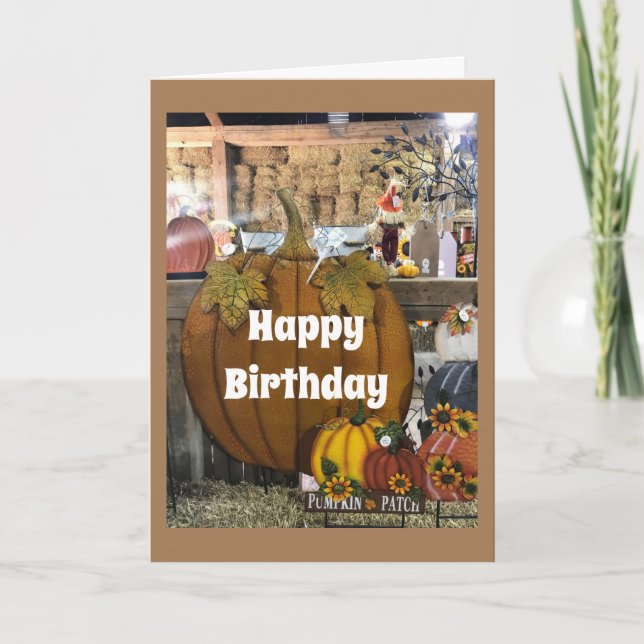 **SPECIAL FALL BIRTHDY WISHES** FOR ANYONE SPECIAL CARD (Front)