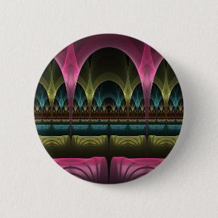 Special Fantasy Pattern Abstract Colourful Fractal 2 Inch Round Button