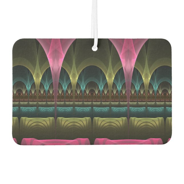 Special Fantasy Pattern Abstract Colourful Fractal Air Freshener (Front)