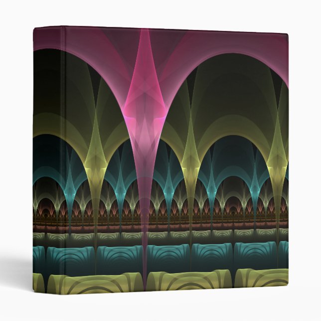Special Fantasy Pattern Abstract Colourful Fractal Binder (Front/Spine)
