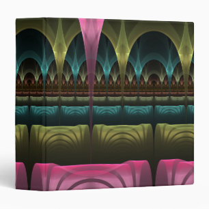 Special Fantasy Pattern Abstract Colourful Fractal Binder