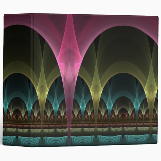 Special Fantasy Pattern Abstract Colourful Fractal Binder (Front/Spine)