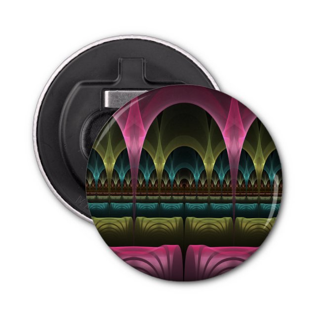 Special Fantasy Pattern Abstract Colourful Fractal Bottle Opener (Front)