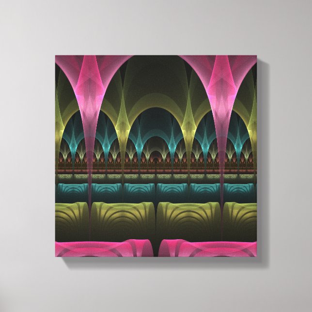 Special Fantasy Pattern Abstract Colourful Fractal Canvas Print (Front)