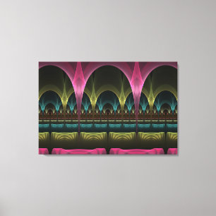 Special Fantasy Pattern Abstract Colourful Fractal Canvas Print