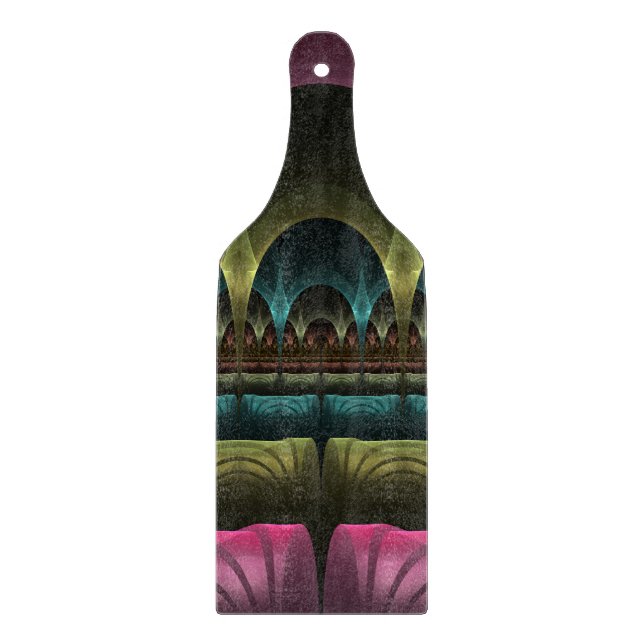 Special Fantasy Pattern Abstract Colourful Fractal Cutting Board (Front)