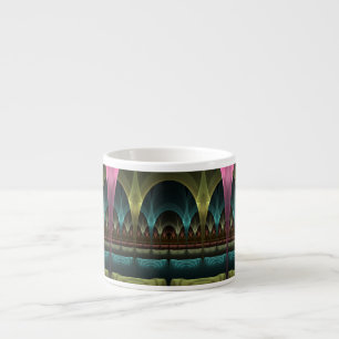 Special Fantasy Pattern Abstract Colourful Fractal Espresso Cup