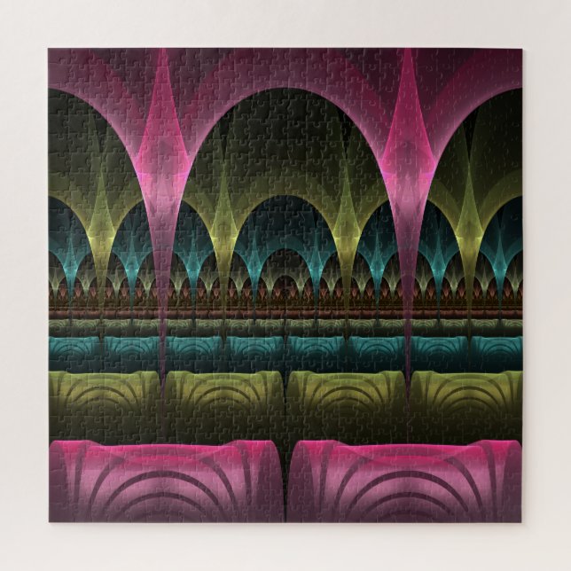 Special Fantasy Pattern Abstract Colourful Fractal Jigsaw Puzzle (Vertical)