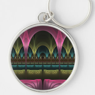 Special Fantasy Pattern Abstract Colourful Fractal Keychain