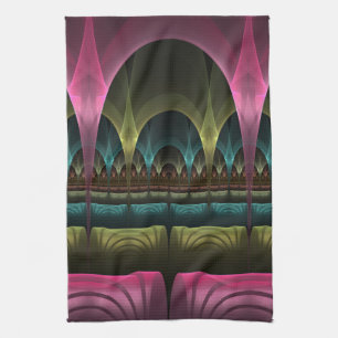 Special Fantasy Pattern Abstract Colourful Fractal Kitchen Towel
