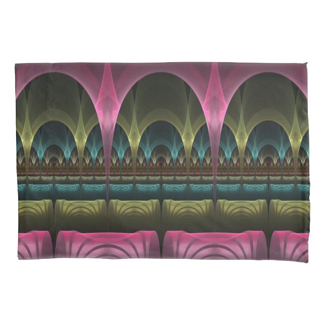 Special Fantasy Pattern Abstract Colourful Fractal Pillowcase (Front)