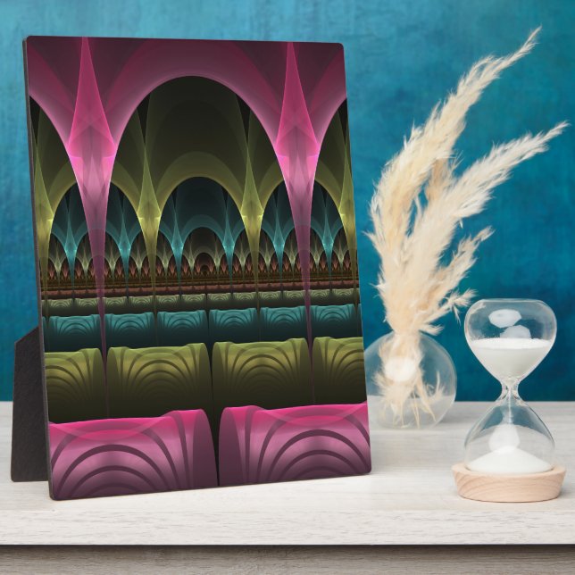 Special Fantasy Pattern Abstract Colourful Fractal Plaque (Side)