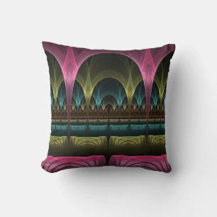Special Fantasy Pattern Abstract Colourful Fractal Throw Pillow