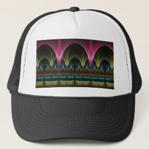 Special Fantasy Pattern Abstract Colourful Fractal Trucker Hat