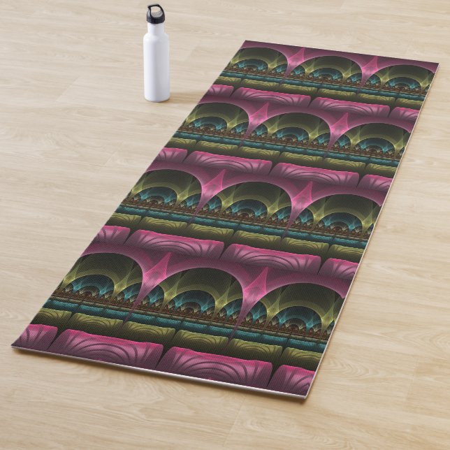 Special Fantasy Pattern Abstract Colourful Fractal Yoga Mat (In Situ)