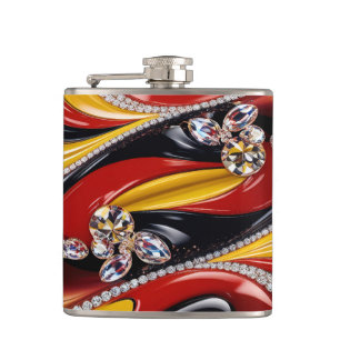 Special flask with Belgian Colours Design