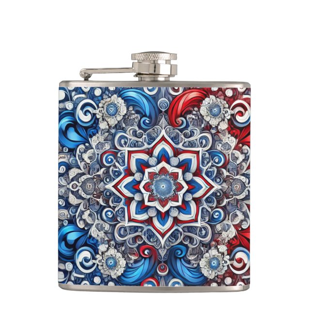 Special flask with French Colours Design (Front)