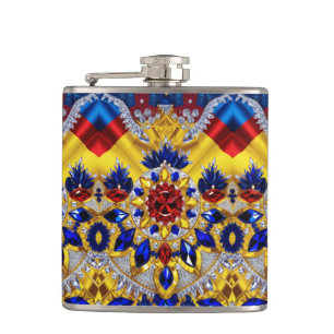 Special flask with Romanian Colours Design