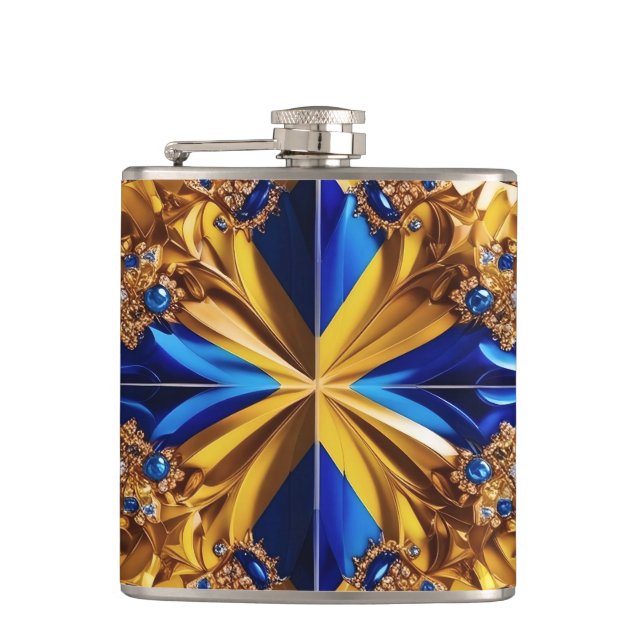 Special flask with Sweden Colours Design (Front)