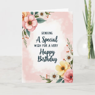 Special Floral Birthday Card