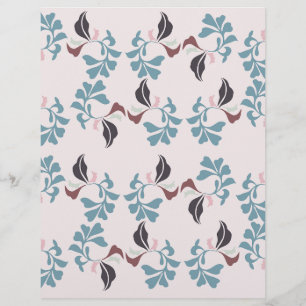 Special floral design scrapbook paper