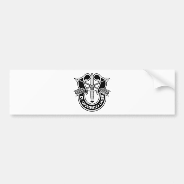 Special Forces Crest Bumper Sticker (Front)