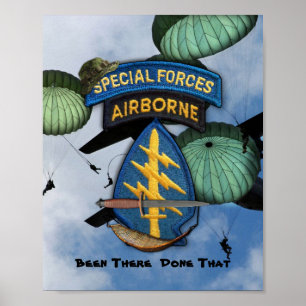 special forces green berets sf lrrp lrrps recon poster
