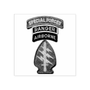 Special Forces Green Berets SF SFG SOF LRRPS Recon Rubber Stamp