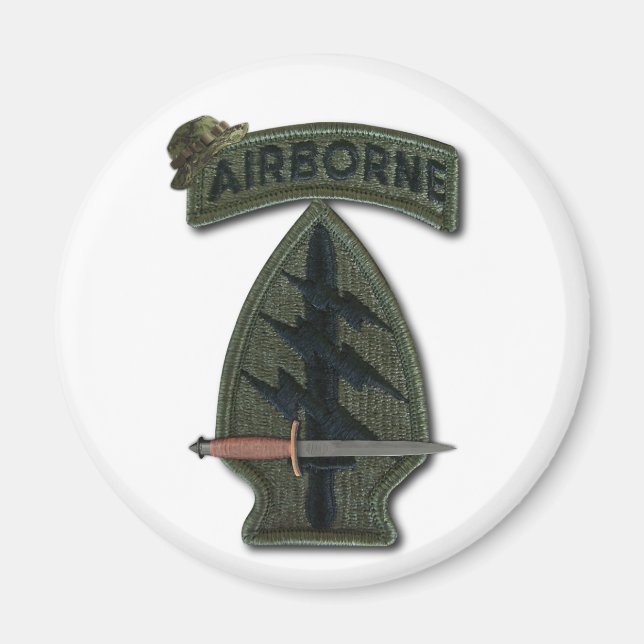 special forces green berets sf sof veterans vets magnet (Front)