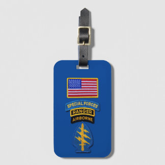 Special Forces Green Berets Veterans Luggage Tag