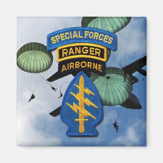 special forces green berets veterans magnet (Front)