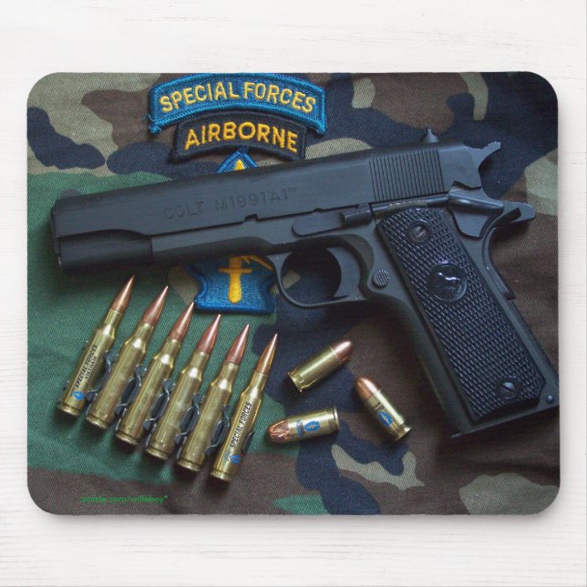 special forces green berets veterans Mousepad (Front)