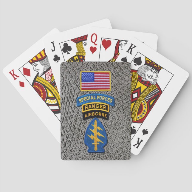 Special Forces Group Green Berets SF  Bicycle Play Playing Cards (Back)