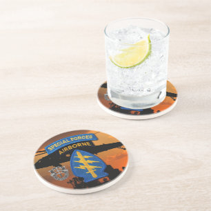 Special Forces Group Green Berets SF SFG Vets Coaster