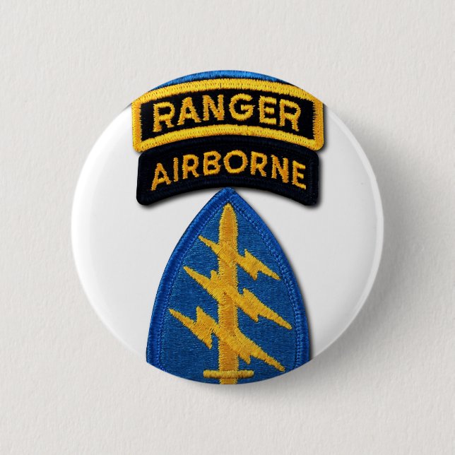 Special Forces Group Green Berets SF SOF SFG SOC 2 Inch Round Button (Front)