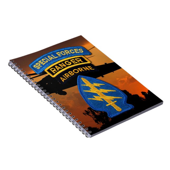 Special Forces Group Green Berets SF SOF SFG SOC Notebook (Right Side)