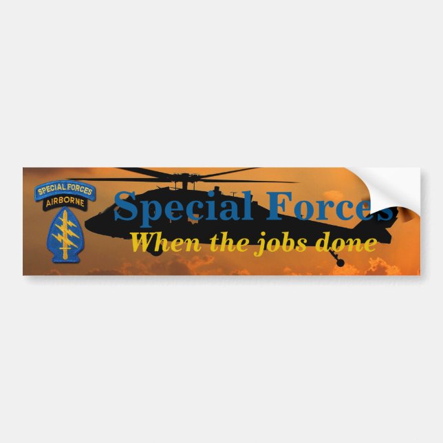 Special Forces Group Green Berets SFG SF LRRP Vets Bumper Sticker (Front)