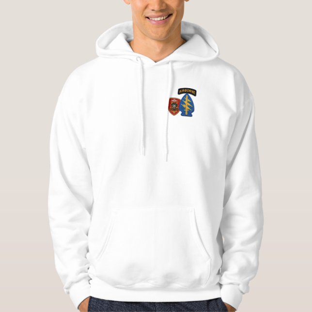 Special Forces Group Green Berets SFG SF LRRP Vets Hoodie (Front)